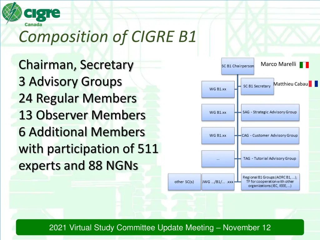 composition of cigre b1