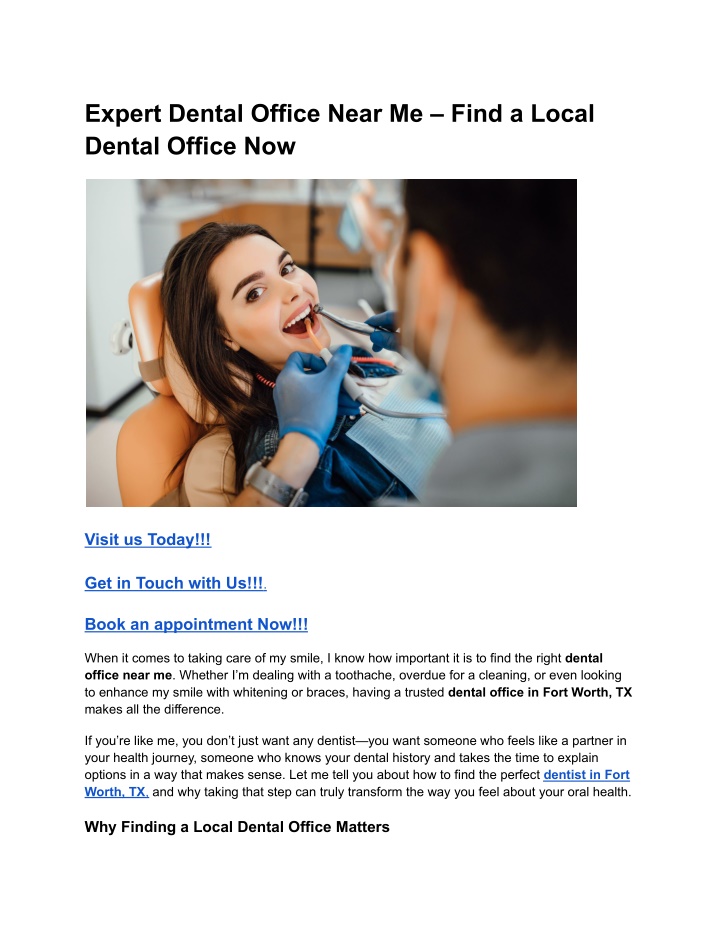 expert dental office near me find a local dental