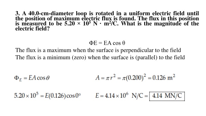 3 a 40 0 cm diameter loop is rotated in a uniform