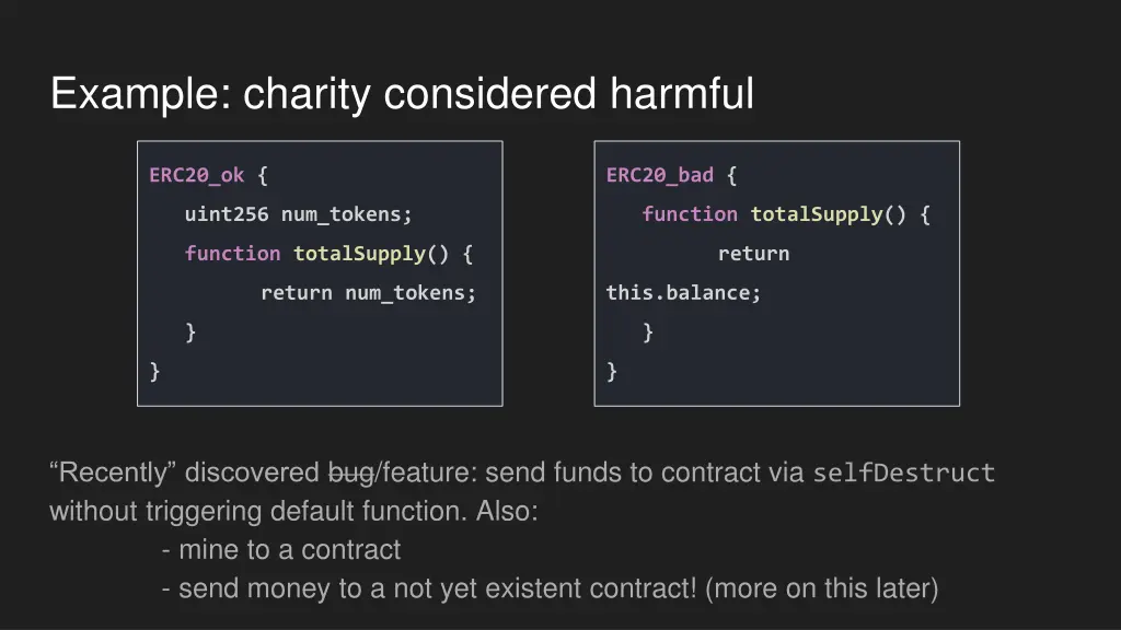 example charity considered harmful