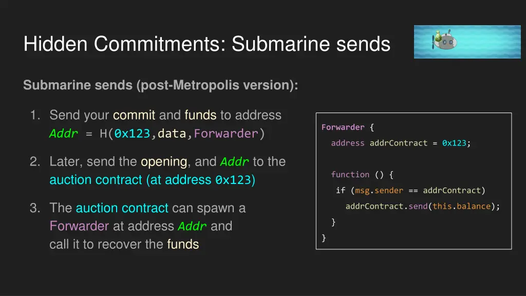 hidden commitments submarine sends 1
