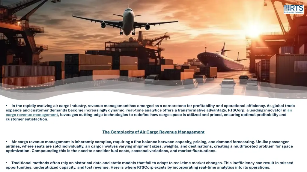 in the rapidly evolving air cargo industry