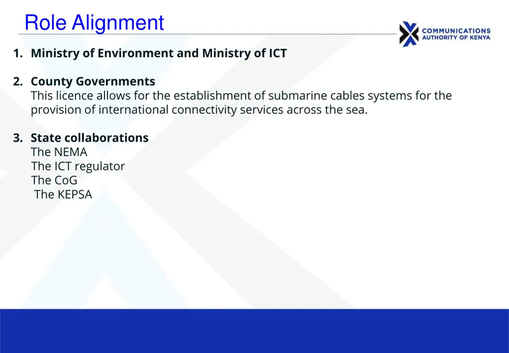 role alignment