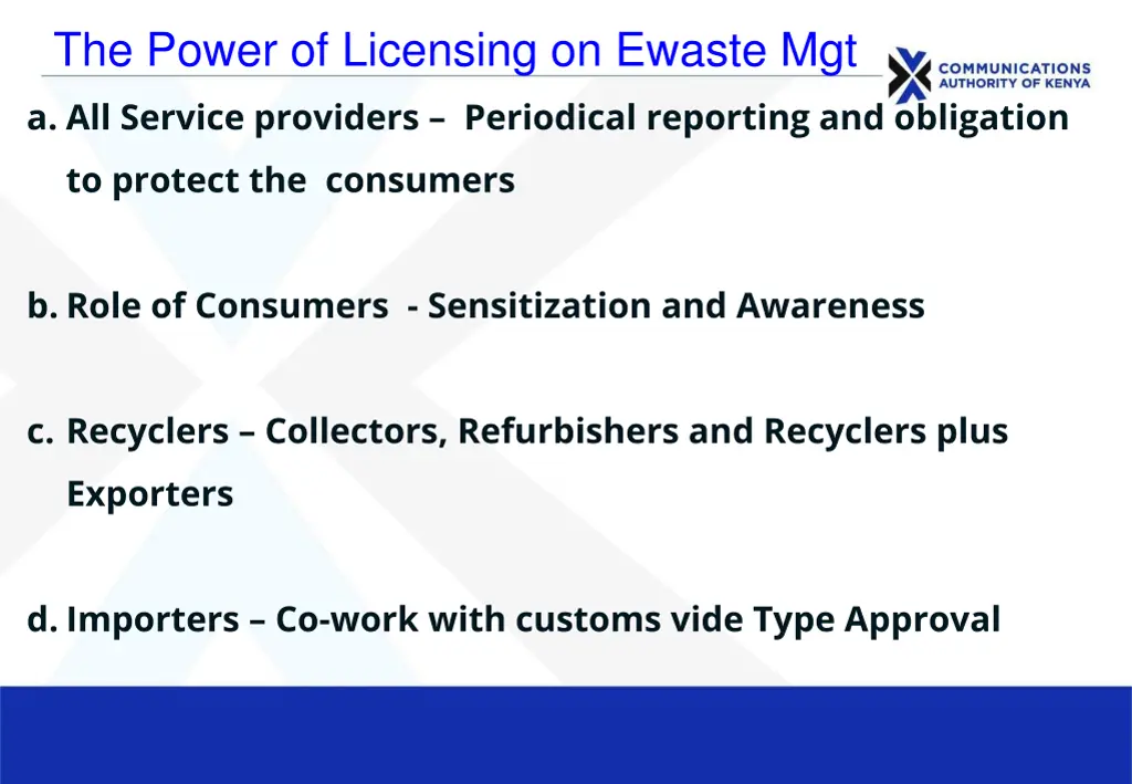 the power of licensing on ewaste