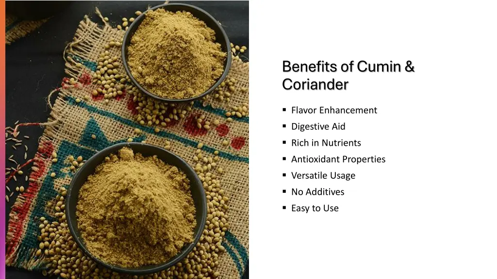 benefits of cumin coriander