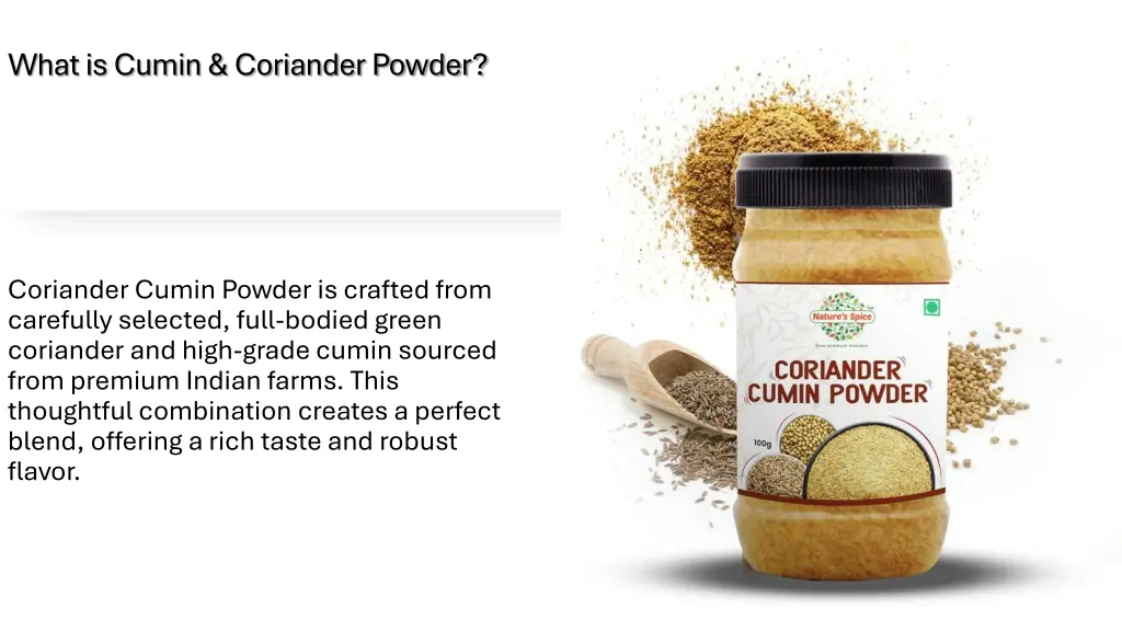 what is cumin coriander powder