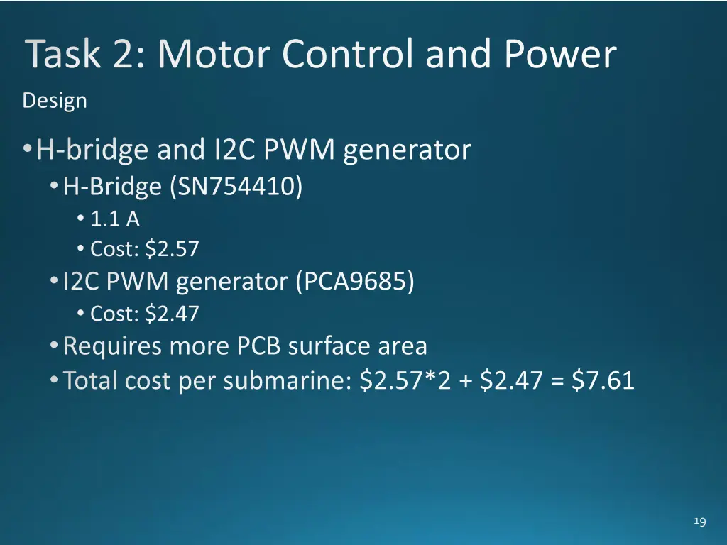 task 2 motor control and power design 2