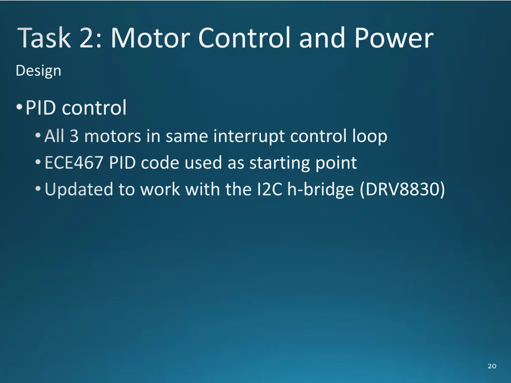 task 2 motor control and power design 3