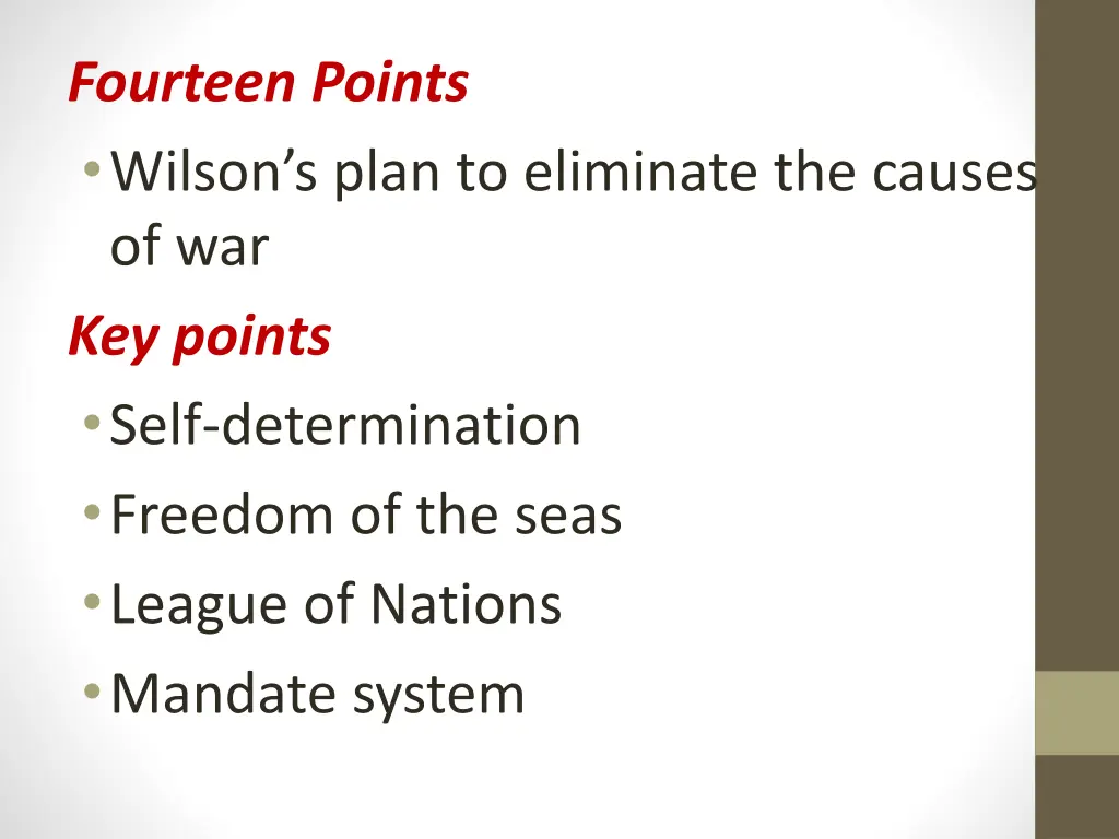 fourteen points wilson s plan to eliminate