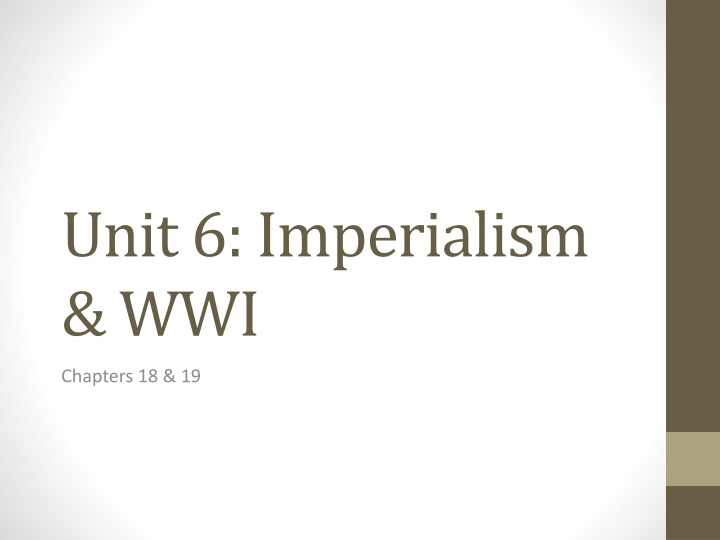 unit 6 imperialism wwi