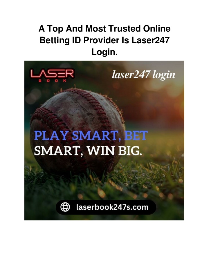 a top and most trusted online betting id provider