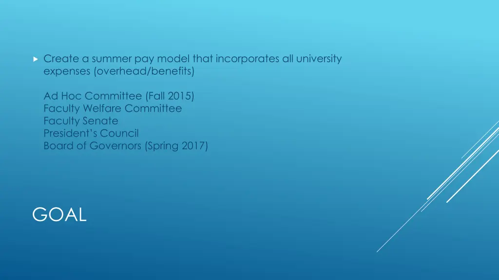 create a summer pay model that incorporates