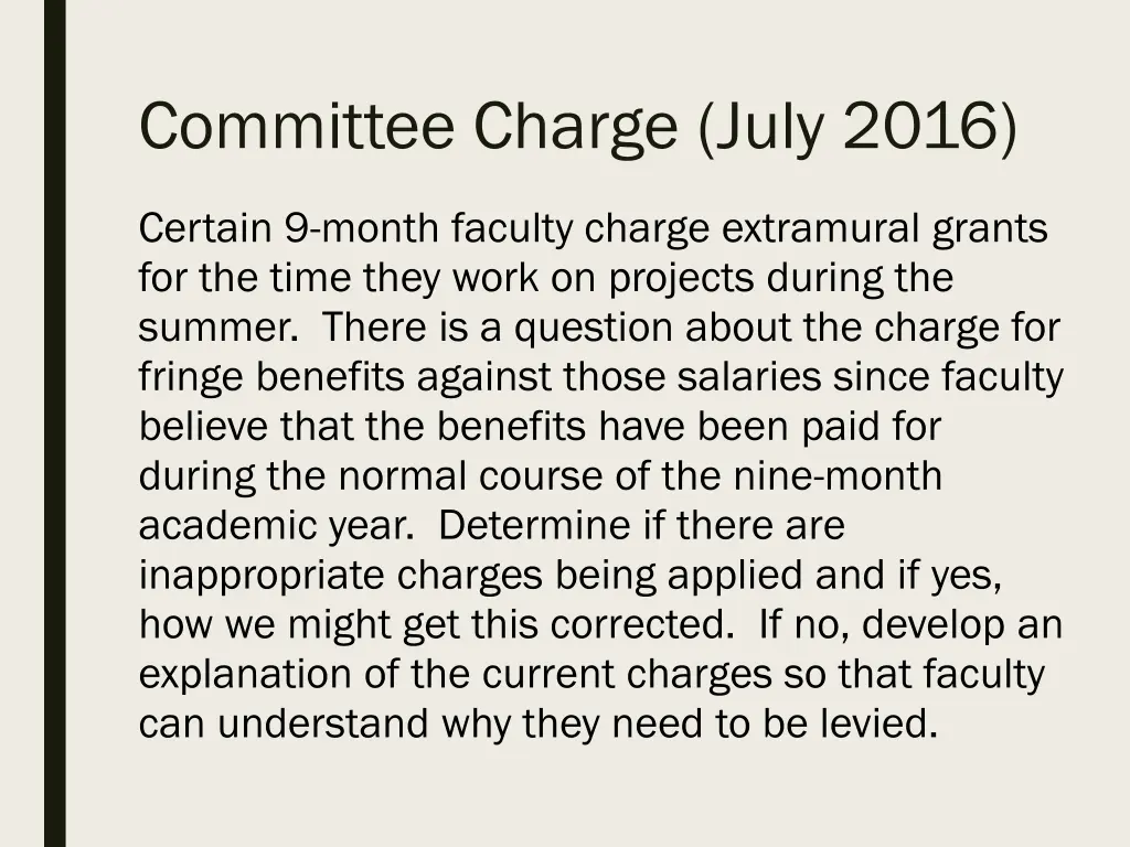 committee charge july 2016