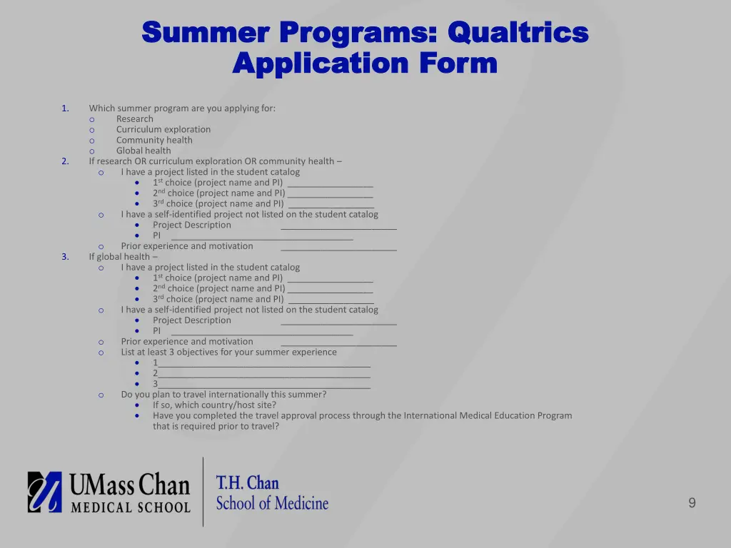 summer programs qualtrics summer programs