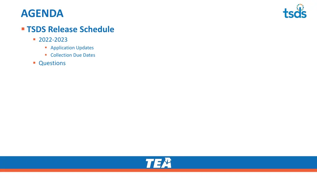 agenda tsds release schedule 2022 2023