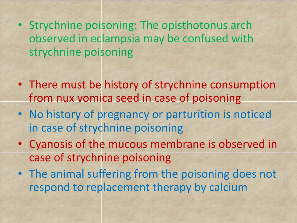 strychnine poisoning the opisthotonus arch