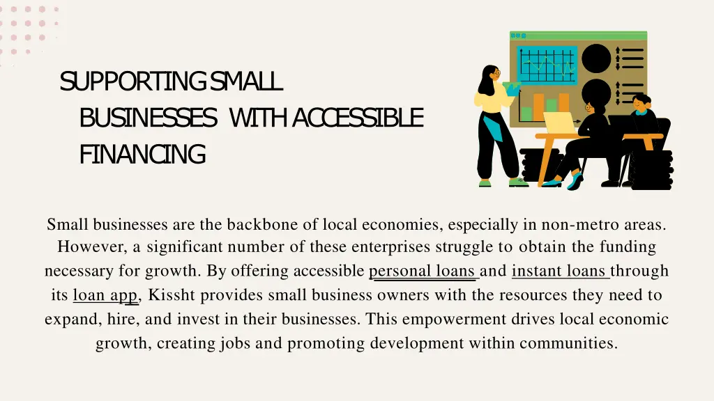 supportingsmall businesses withaccessible