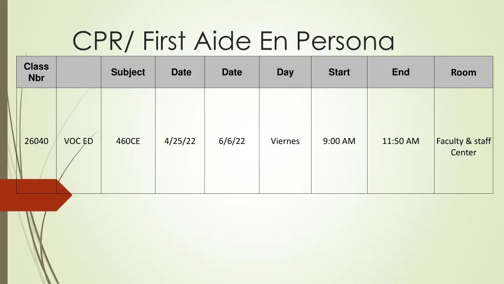 cpr first aide en persona