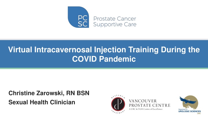 virtual intracavernosal injection training during