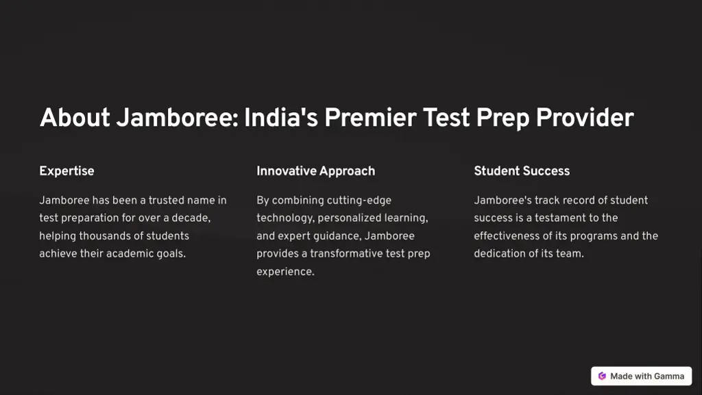 about jamboree india s premier test prep provider