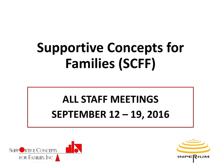 supportive concepts for families scff