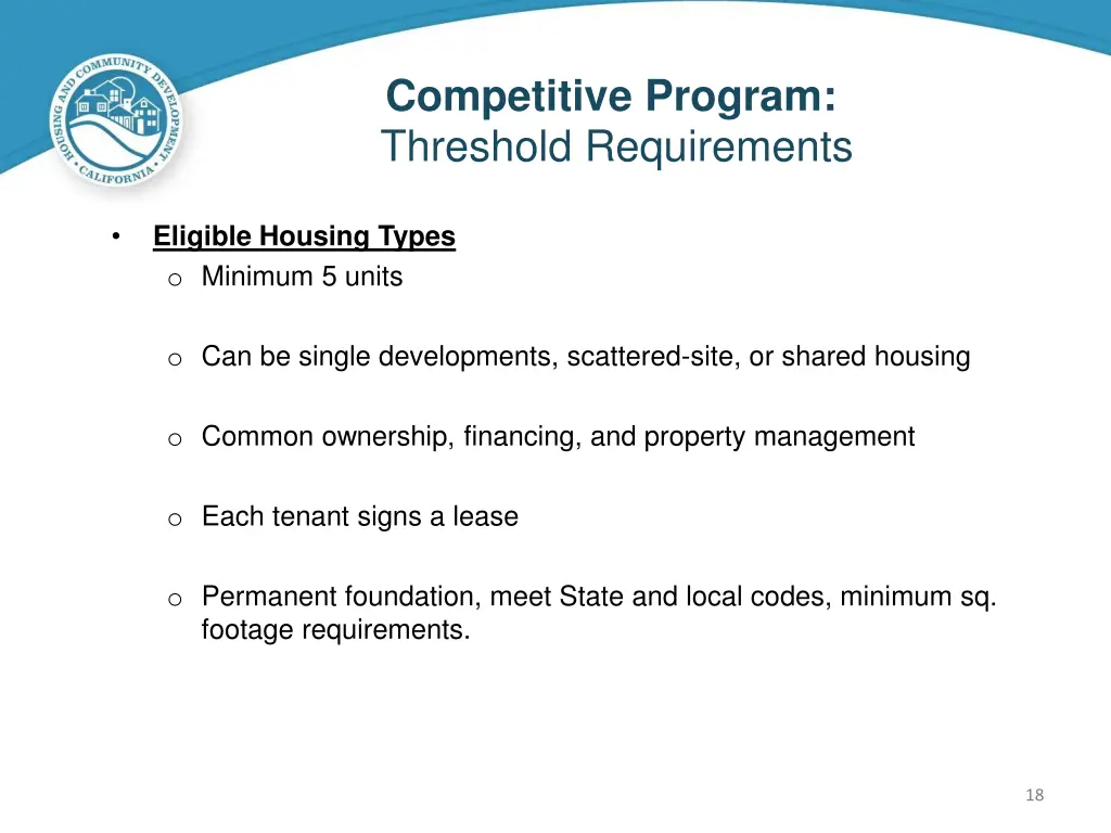 competitive program threshold requirements 3