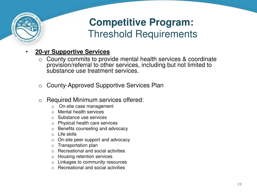 competitive program threshold requirements 4