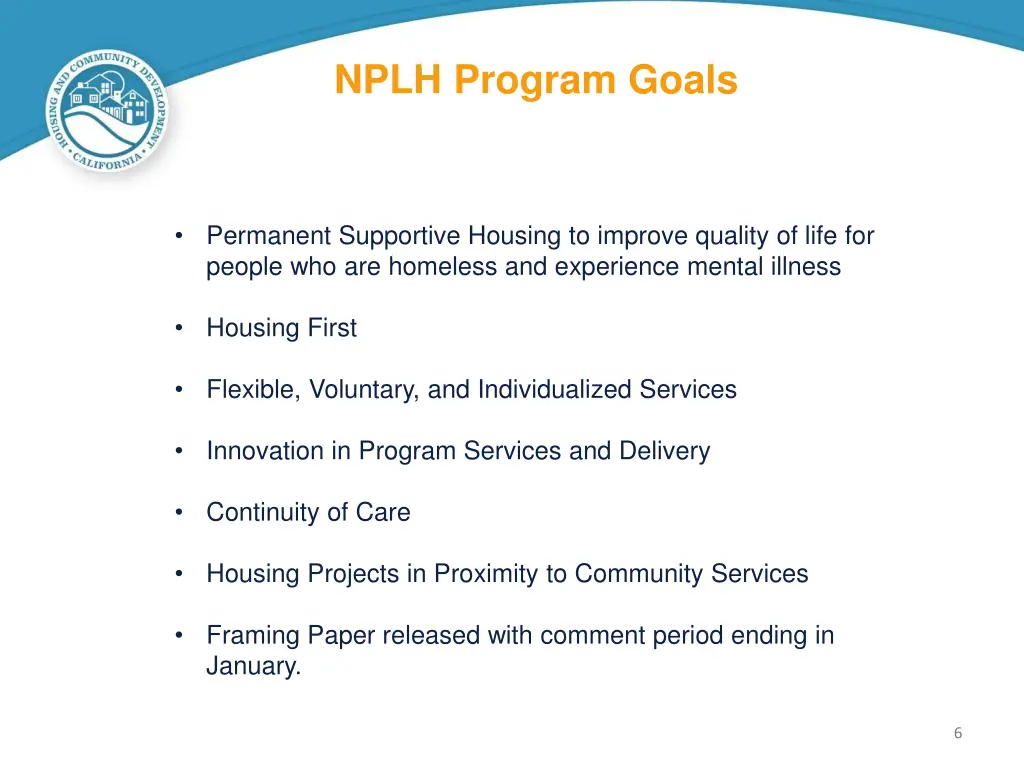 nplh program goals