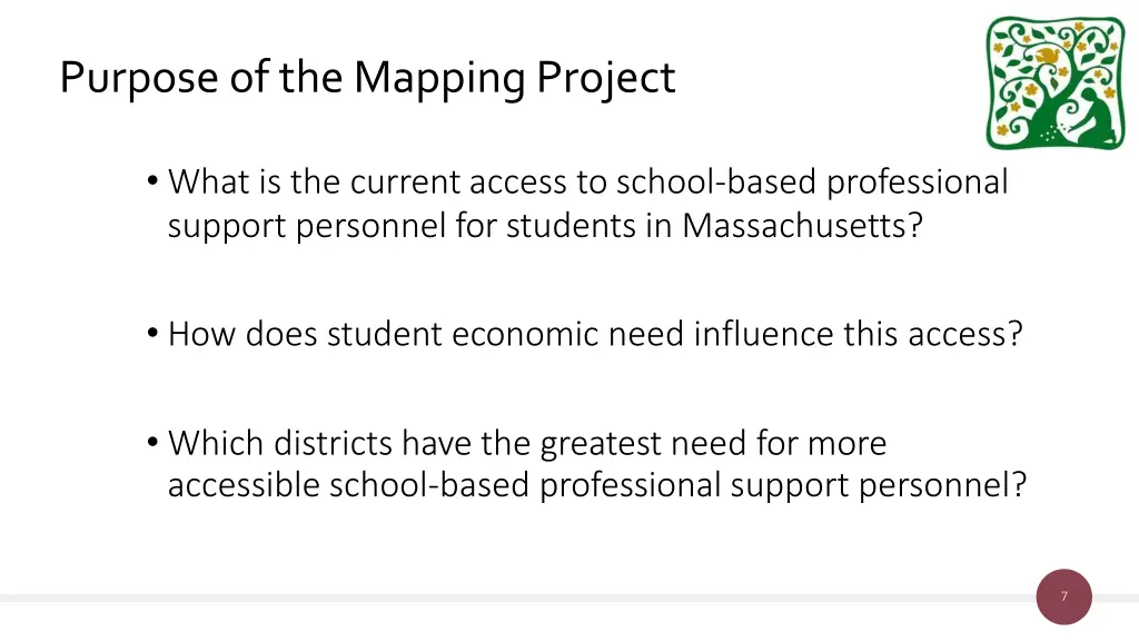 purpose of the mappingproject