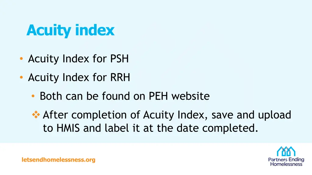 acuity index