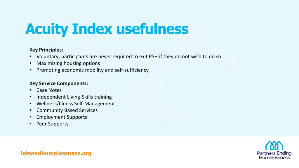 acuity index usefulness