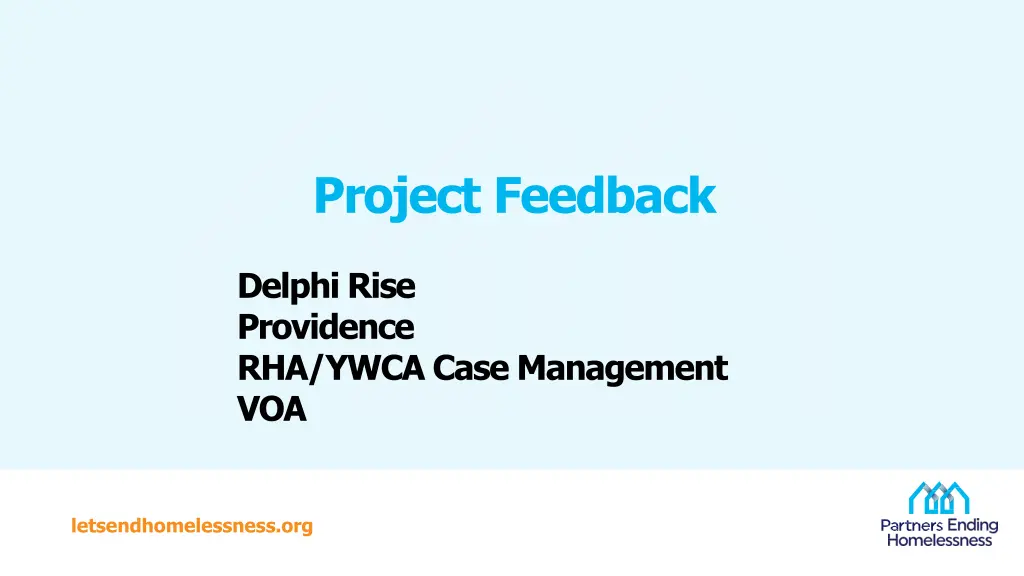 project feedback