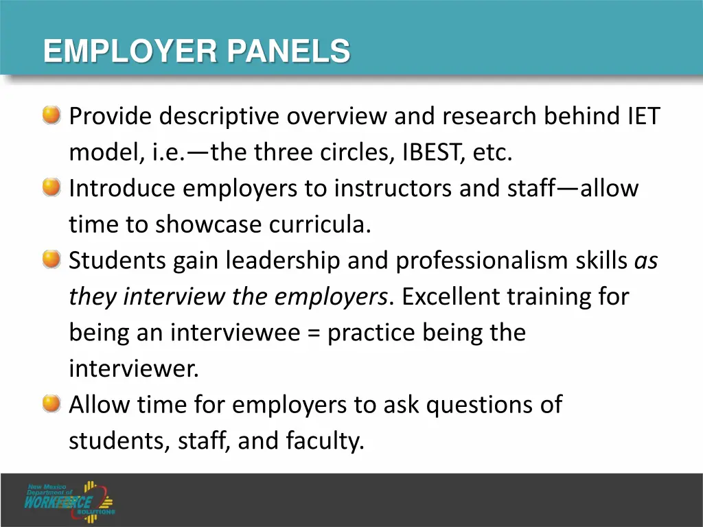 employer panels