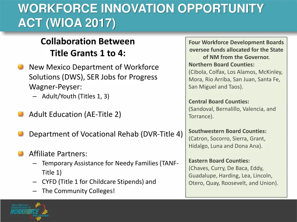 workforce innovation opportunity act wioa 2017