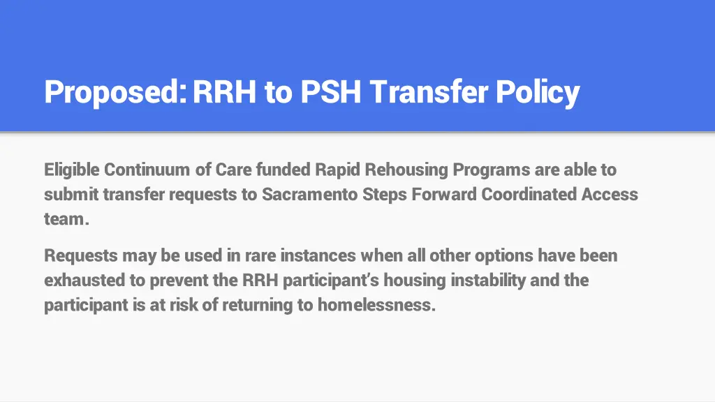 proposed rrh to psh transfer policy