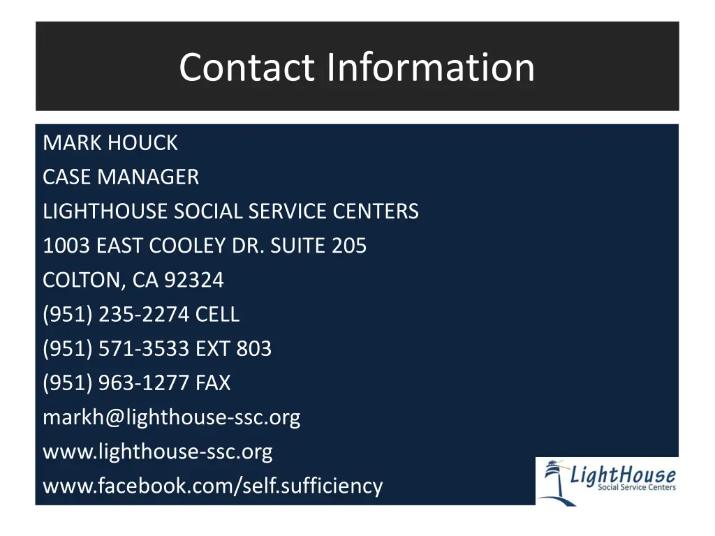 contact information