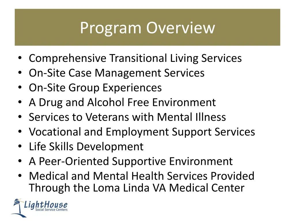 program overview