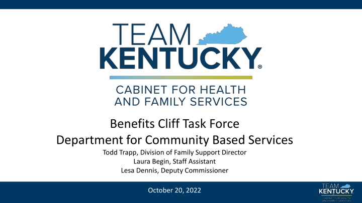 benefits cliff task force department