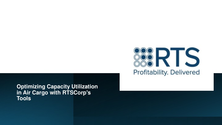 optimizing capacity utilization in air cargo with