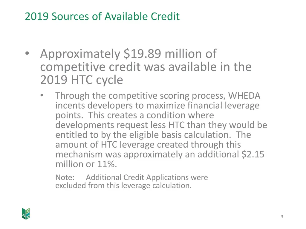 2019 sources of available credit