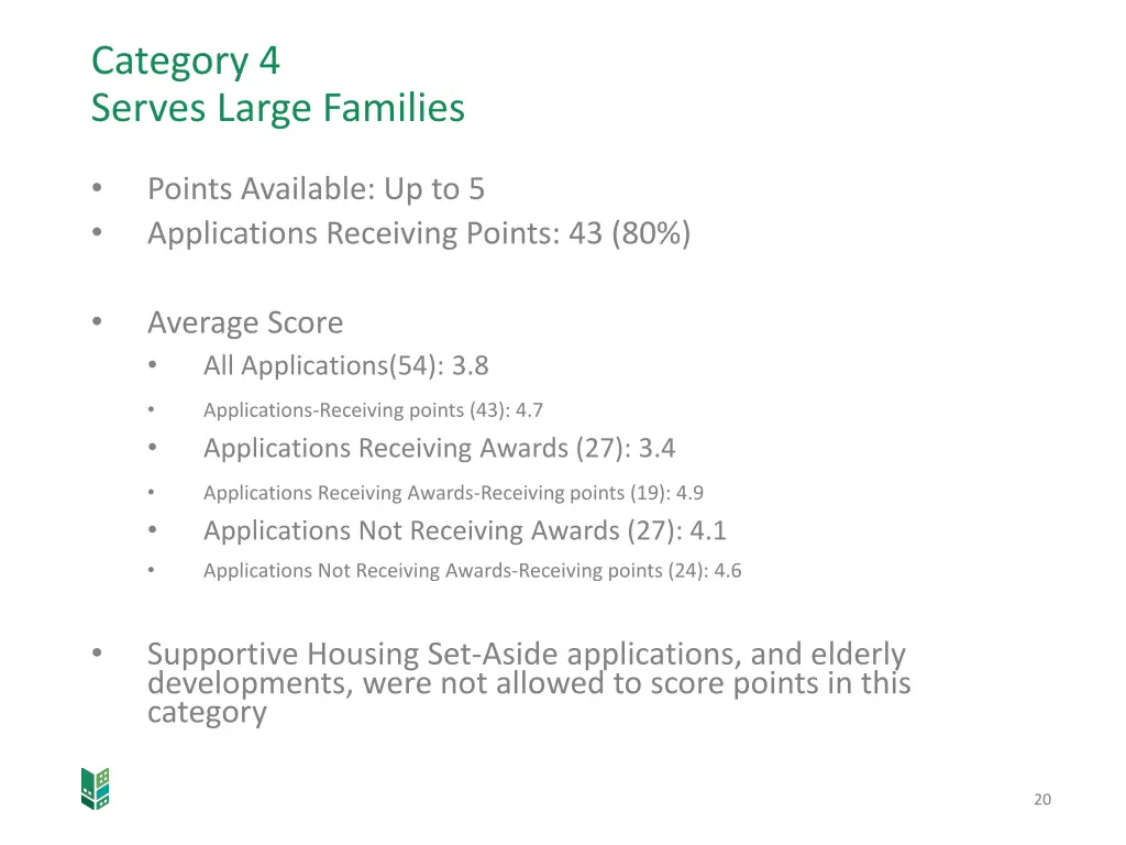 category 4 serves large families