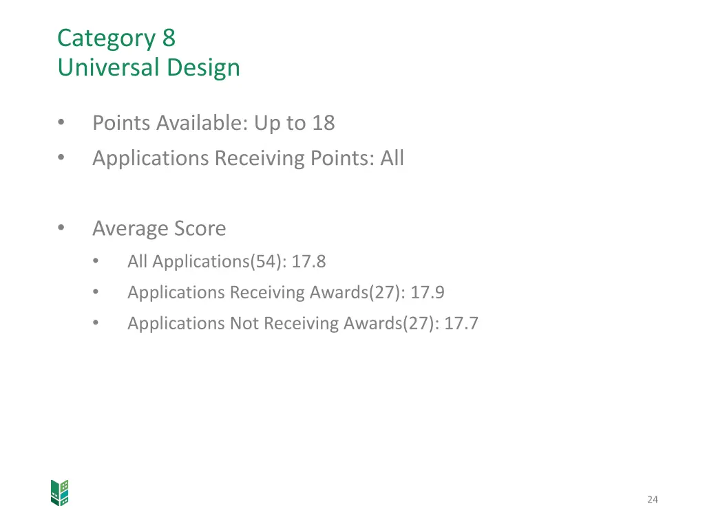 category 8 universal design