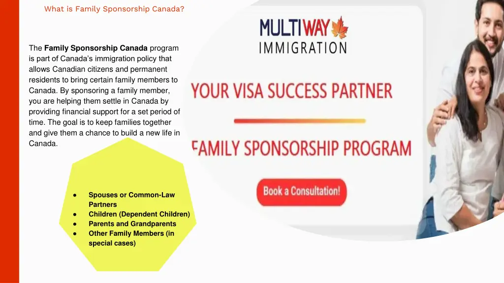 what is family sponsorship canada