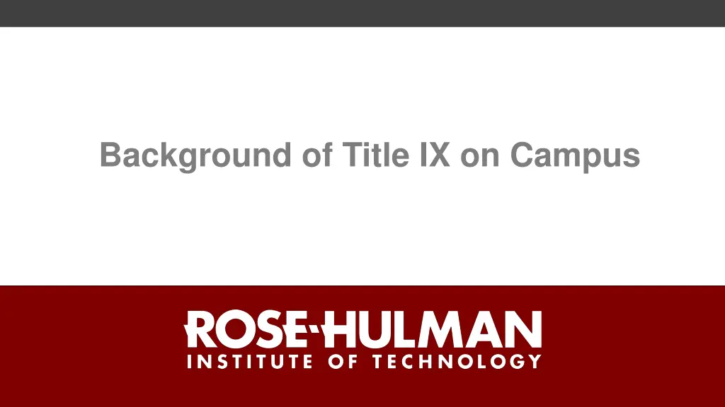 background of title ix on campus