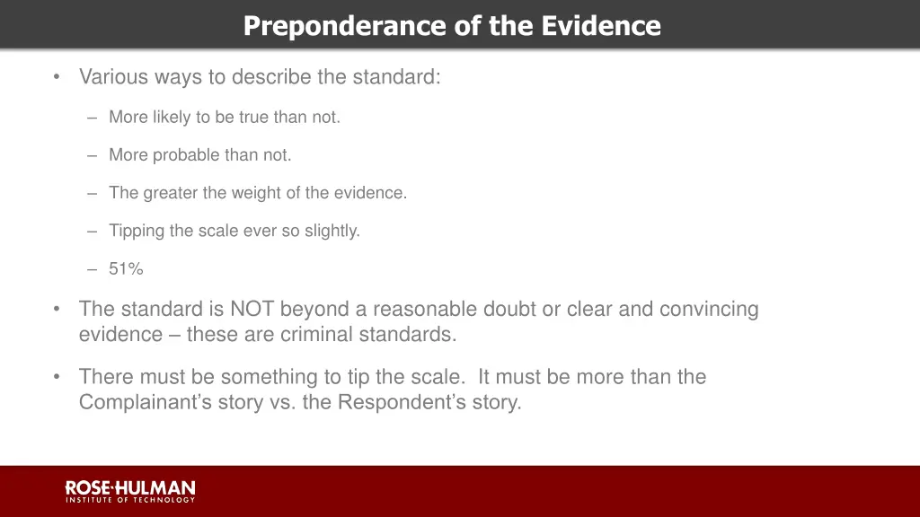 preponderance of the evidence