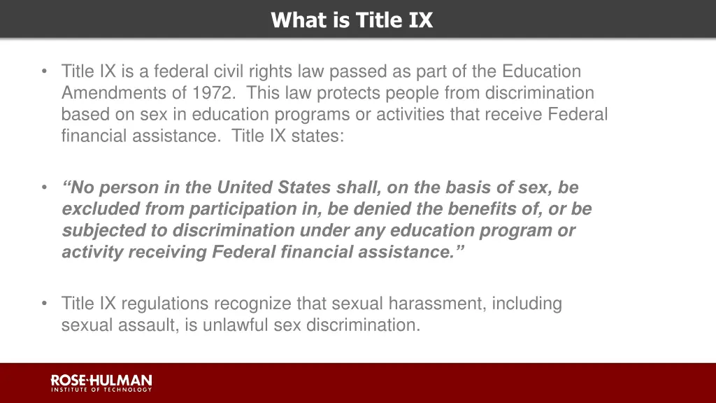 what is title ix