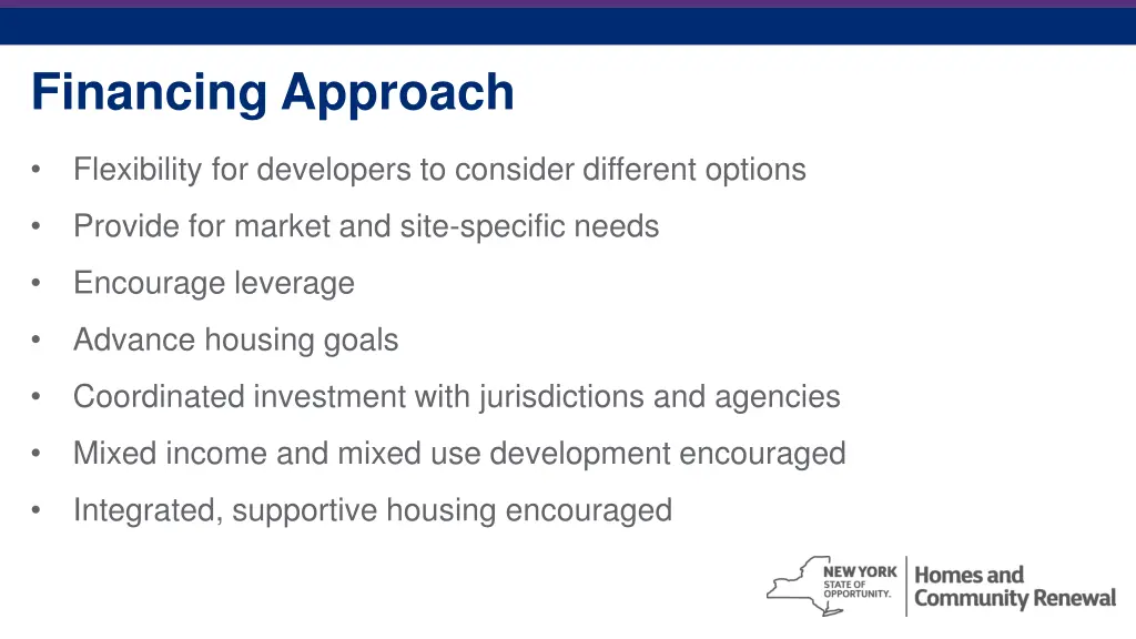 financing approach 1