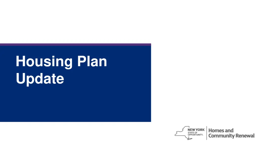 housing plan update