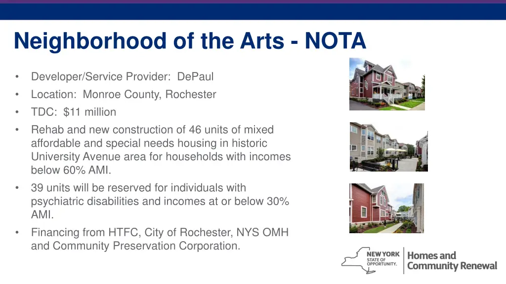 neighborhood of the arts nota