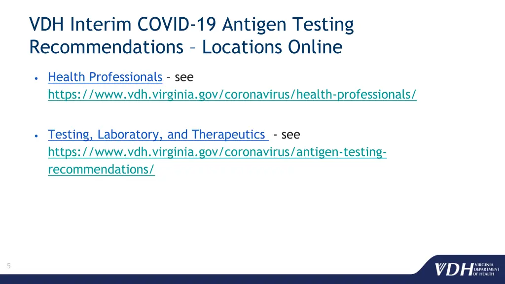 vdh interim covid 19 antigen testing 2